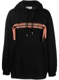 Lanvin oversized logo-appliqué hoodie - Black