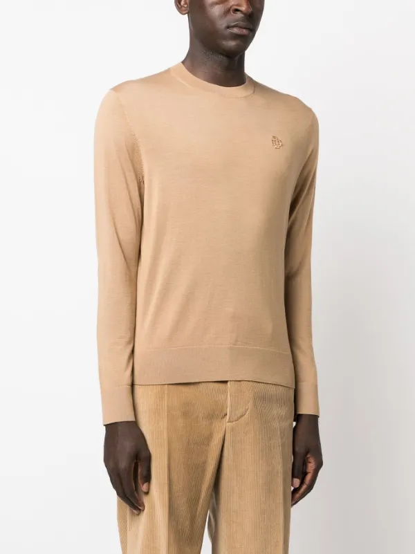 DSQUARED2 logo-embroidered Sweater | Neutrals | FARFETCH ID