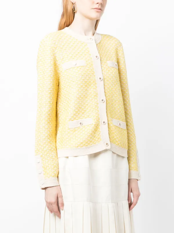 Tory Burch Kendra Tweed Cardigan - Farfetch