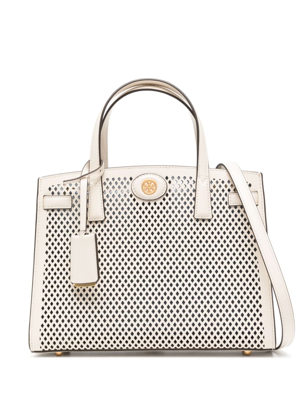  Tory Burch Robinson Perforated Small Satchel : Tory Burch:  Clothing, Shoes & Jewelry