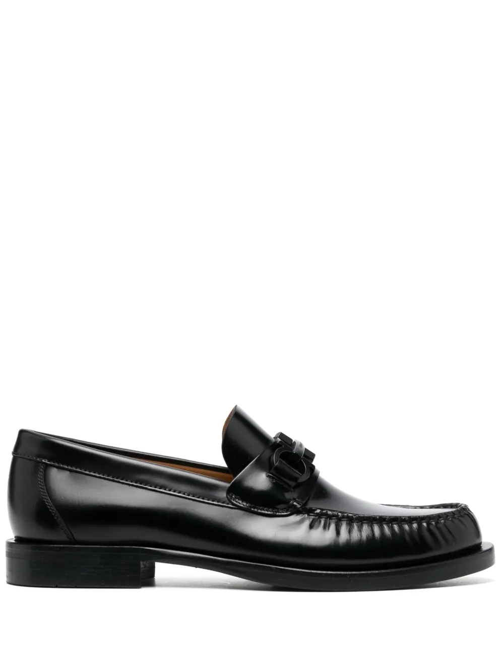 Ferragamo Fort Bit Loafer In Black