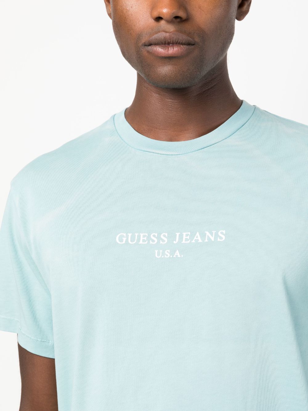 Støvet Strømcelle episode GUESS USA logo-print Cotton T-shirt - Farfetch