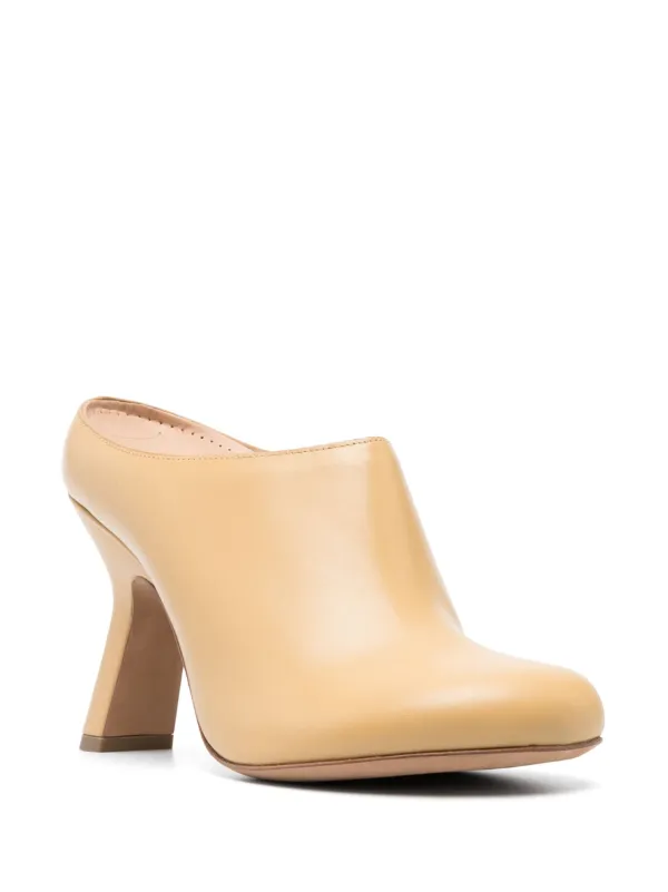 LOEWE ◆ TERRA MULES LOEWE Terra 90mm Leather Mules | Neutrals | FARFETCH