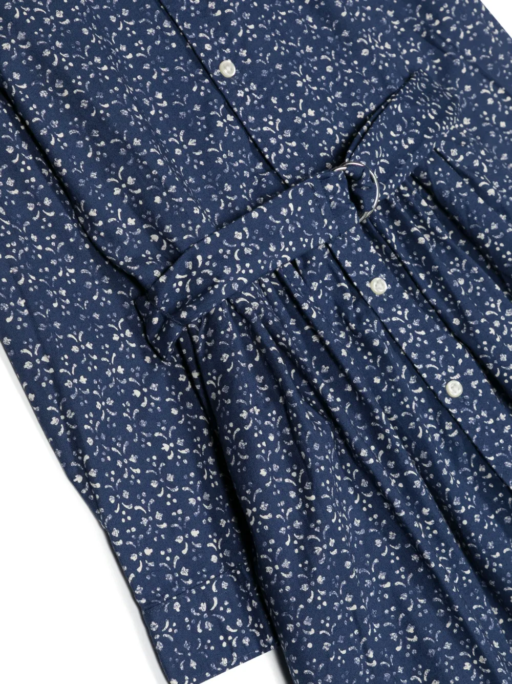 POLO RALPH LAUREN KIDS Jurk met geplooide rok Blauw
