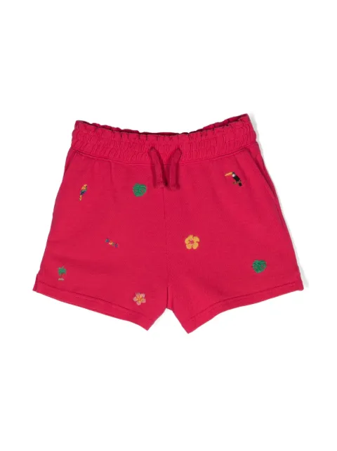 POLO RALPH LAUREN KIDS motif-embroidered cotton track shorts