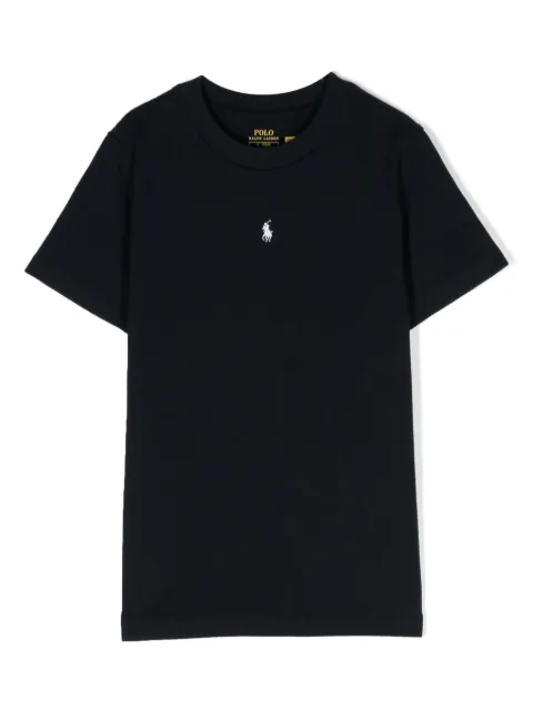 POLO RALPH LAUREN KIDS embroidered-pony cotton T-shirt