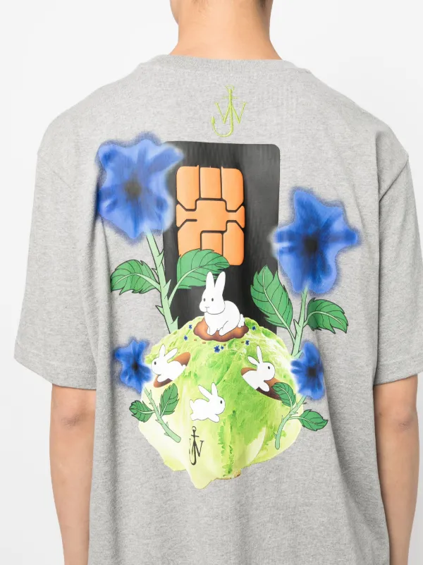 JW Anderson グラフィック Tシャツ | グレー | FARFETCH JP