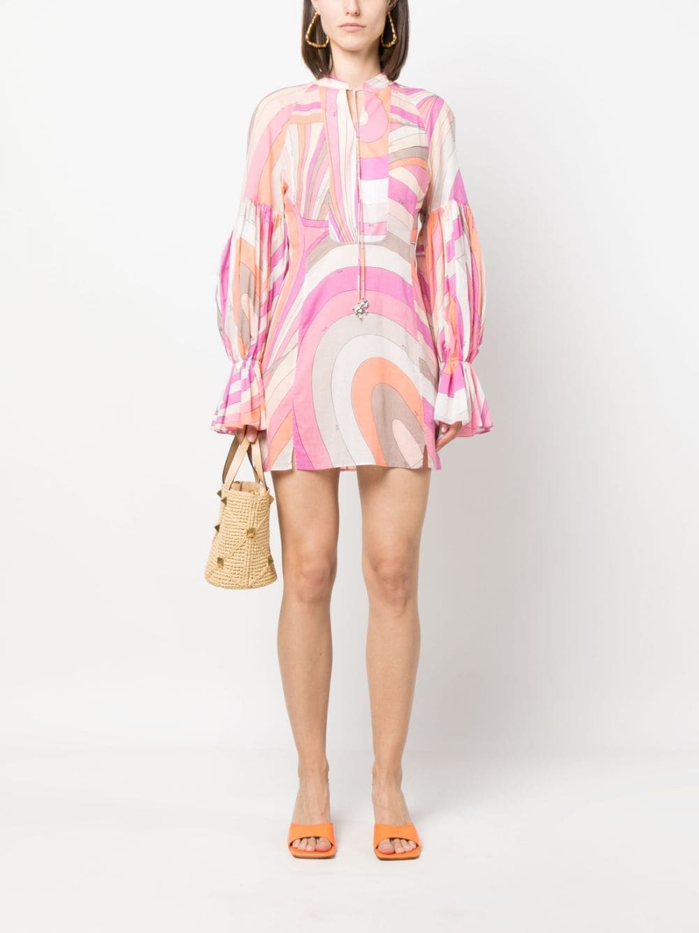 PUCCI Mini-jurk met print - Roze
