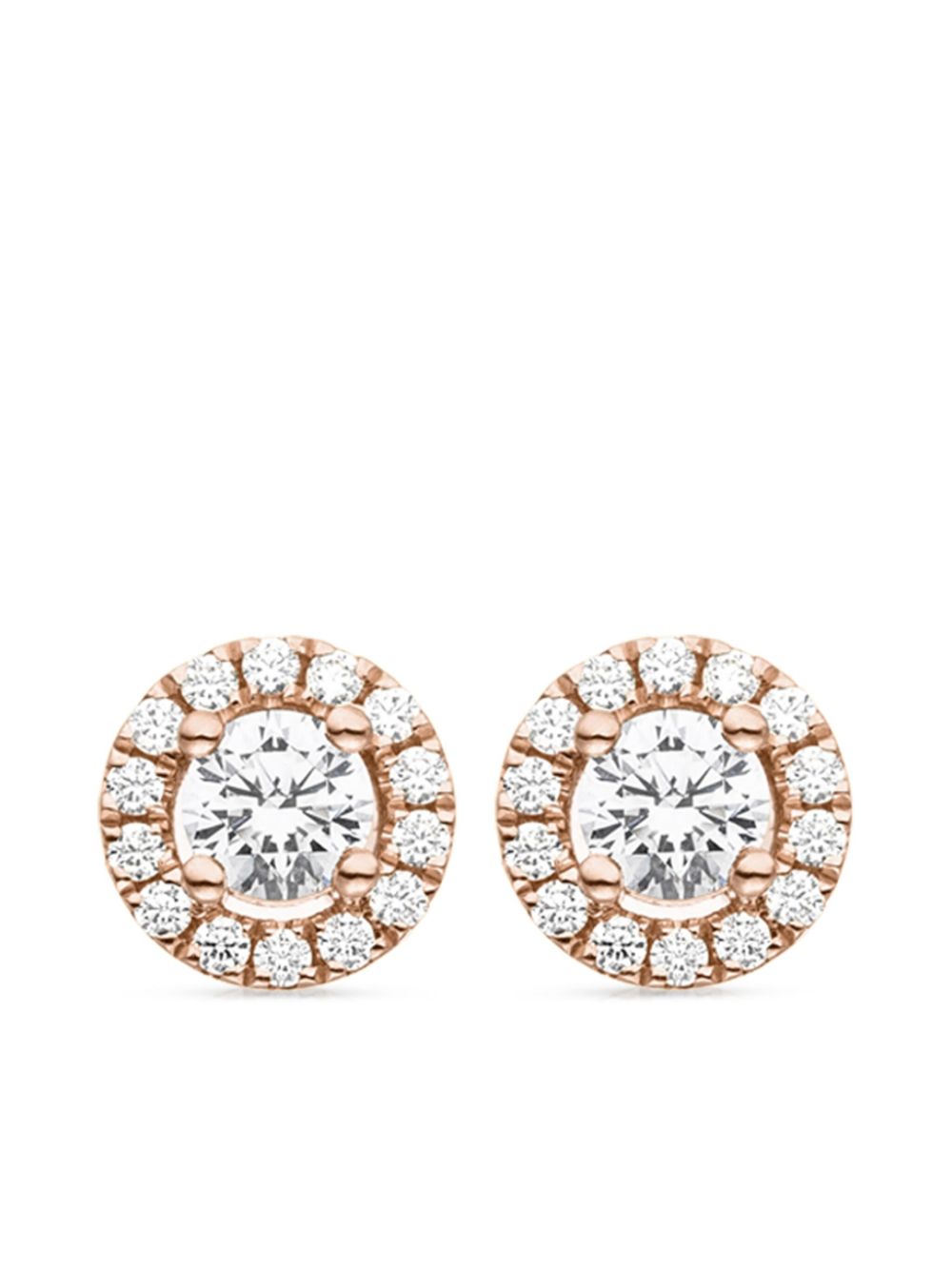 14kt recycled rose gold Camilla diamond stud earrings