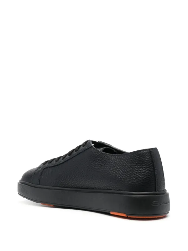 Santoni Leather low-top Sneakers | Black | FARFETCH