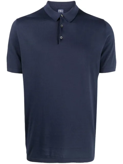 Fedeli short-sleeved cotton polo shirt