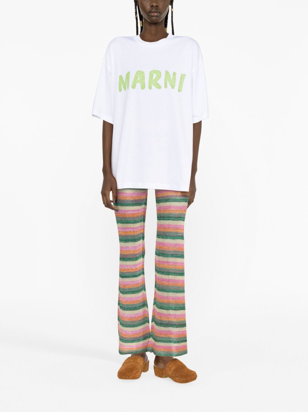 Marni T-shirt met logoprint - Wit