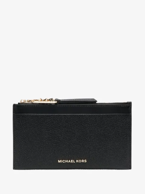 Michael Michael Kors logo-plaque leather wallet
