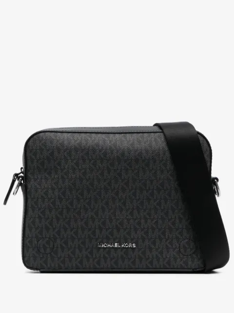 Michael Kors Dual monogram leather crossbody