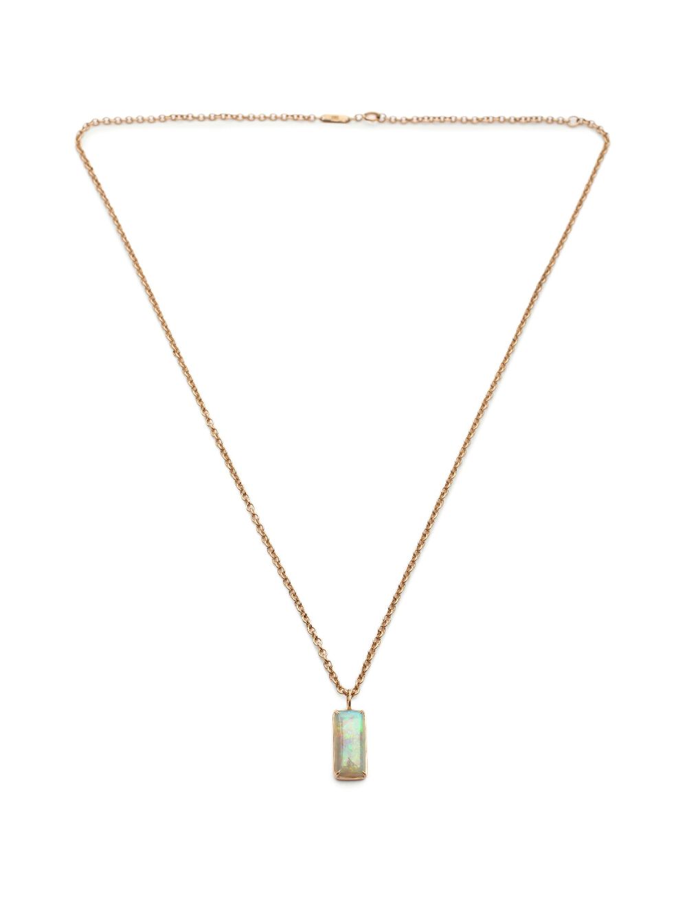 WWAKE 14kt yellow gold Borealis opal pendant necklace - Goud