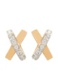Nina Ricci 1980s crystal-embellished stud earrings - Gold