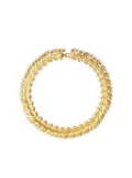 Monet Pre-Owned 1950s leaf motif short necklace - Gold