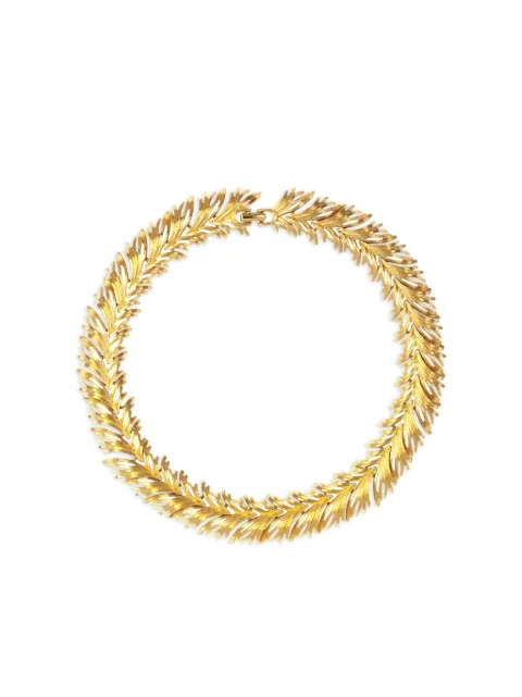 Monet Pre-Owned collar corto con motivo de hojas 1950