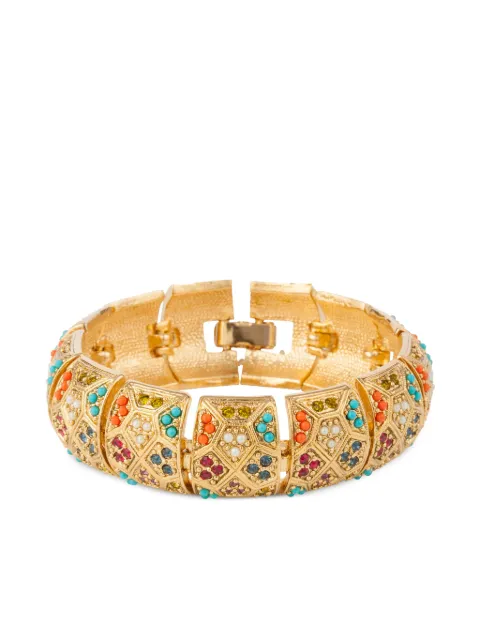 Susan Caplan Vintage 1980s D'Orlan stone-embellished bracelet