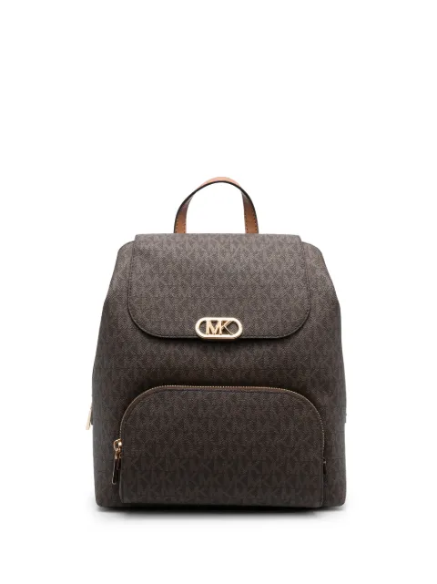 Michael Michael Kors mochila con monograma estampado y logo en la hebilla