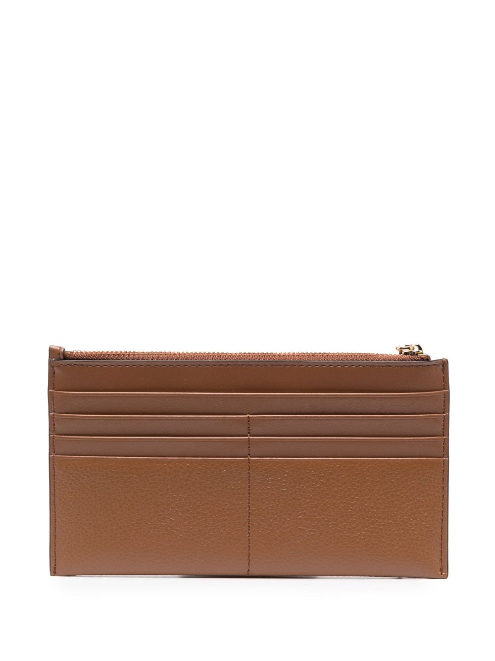 Shop Michael Michael Kors Lg Leather Cardholder In Brown