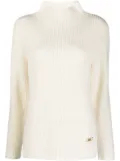 Michael Michael Kors high-neck ribbed-knit jumper - Neutrals
