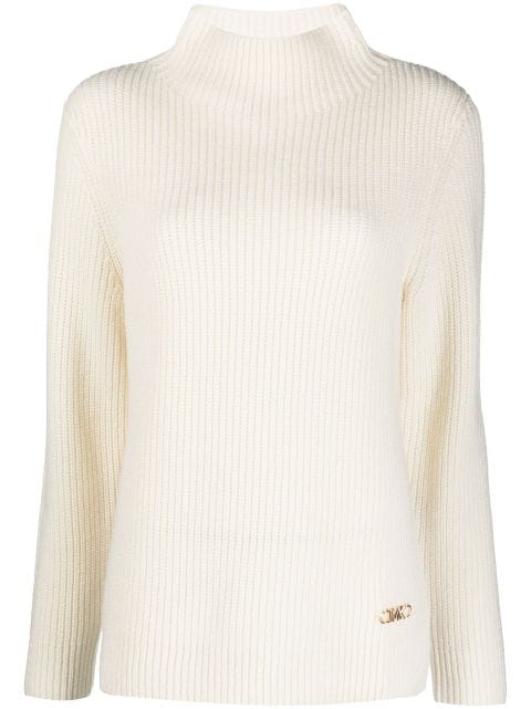 Michael Michael Kors high-neck ribbed-knit jumper 