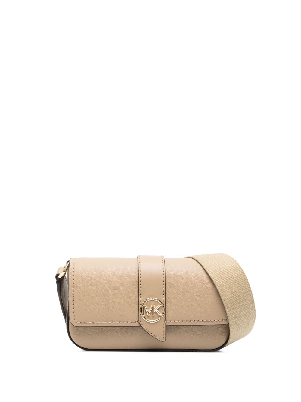 Michael Kors Women's Greenwich Small Saffiano Leather Crossbody Bag - Natural