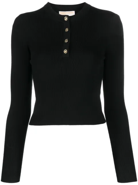Michael Michael Kors button-fastening long-sleeve top 