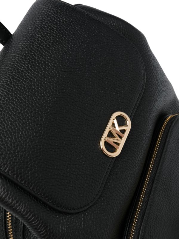 Michael Kors Logo Plaque Backpack - Black for Women