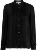 Michael Michael Kors ruffled buttoned shirt - Black