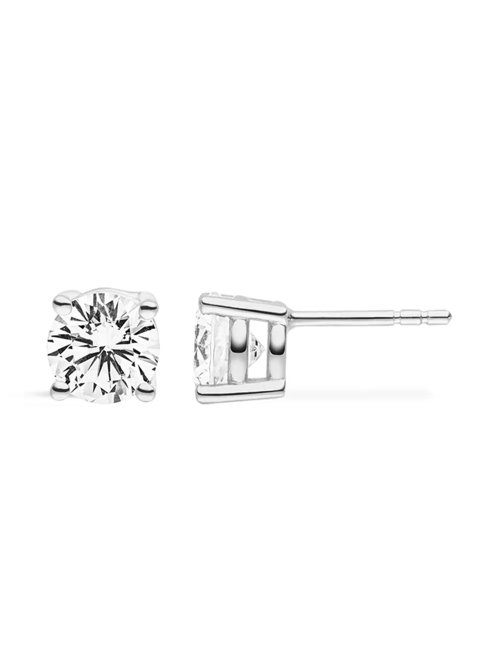 VEYNOU 14kt witgouden oorbel - Zilver
