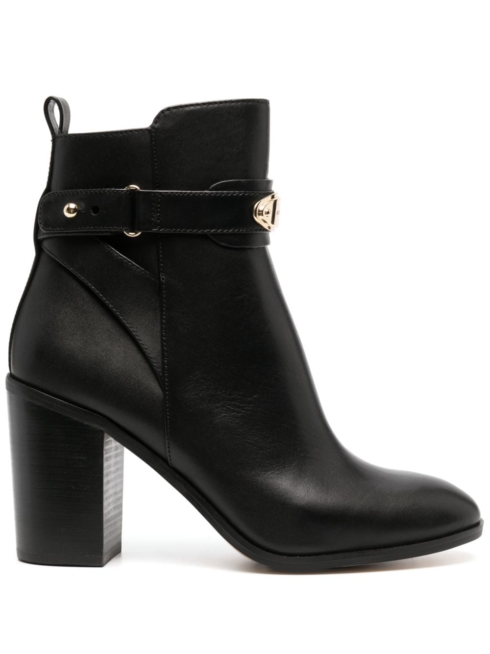 Shop Michael Michael Kors Darcy 90mm Ankle Leather Boots In Black