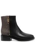 Michael Michael Kors Regan monogram-print boots - Black