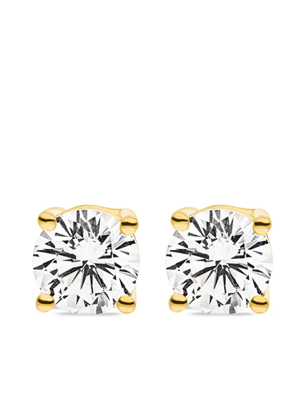 VEYNOU aretes Ella en oro amarillo de 14kt con diamantes | dorado | Image 1