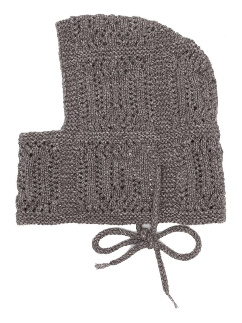 Lemaire Knitted Hood Donkey In Grey