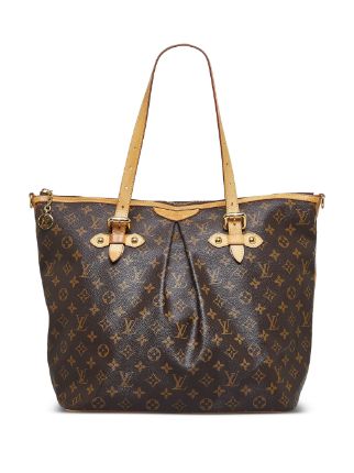 Pre-owned Louis Vuitton 2010 Palermo Gm Tote Bag In Brown