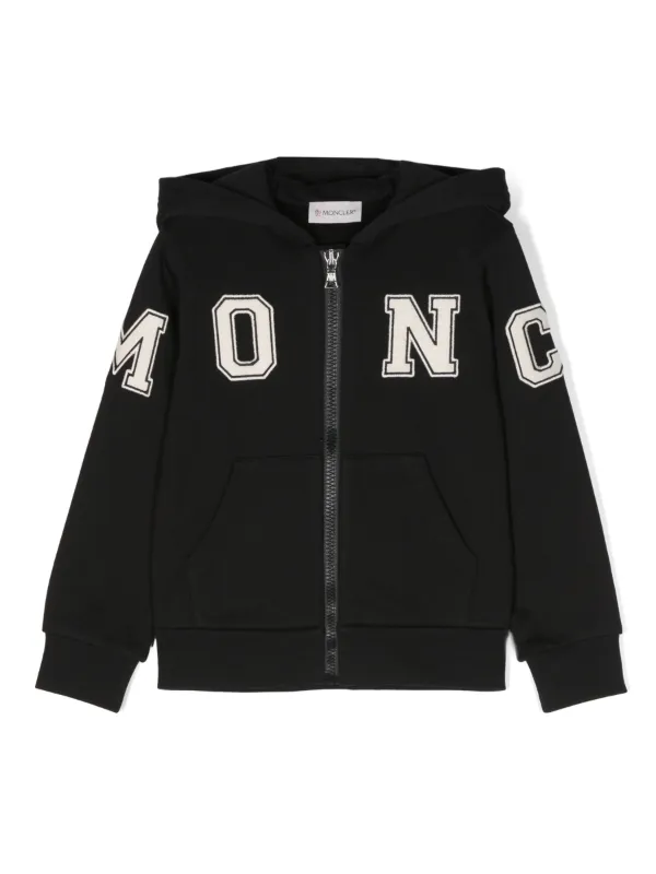 Moncler Enfant ジップアップ パーカー | ブラック | FARFETCH JP