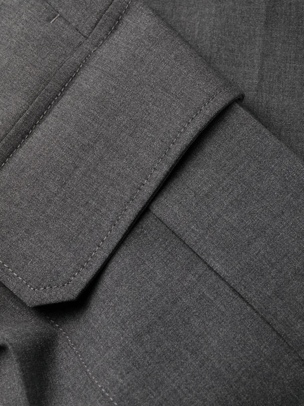 Drop-Crotch Cargo Trousers
