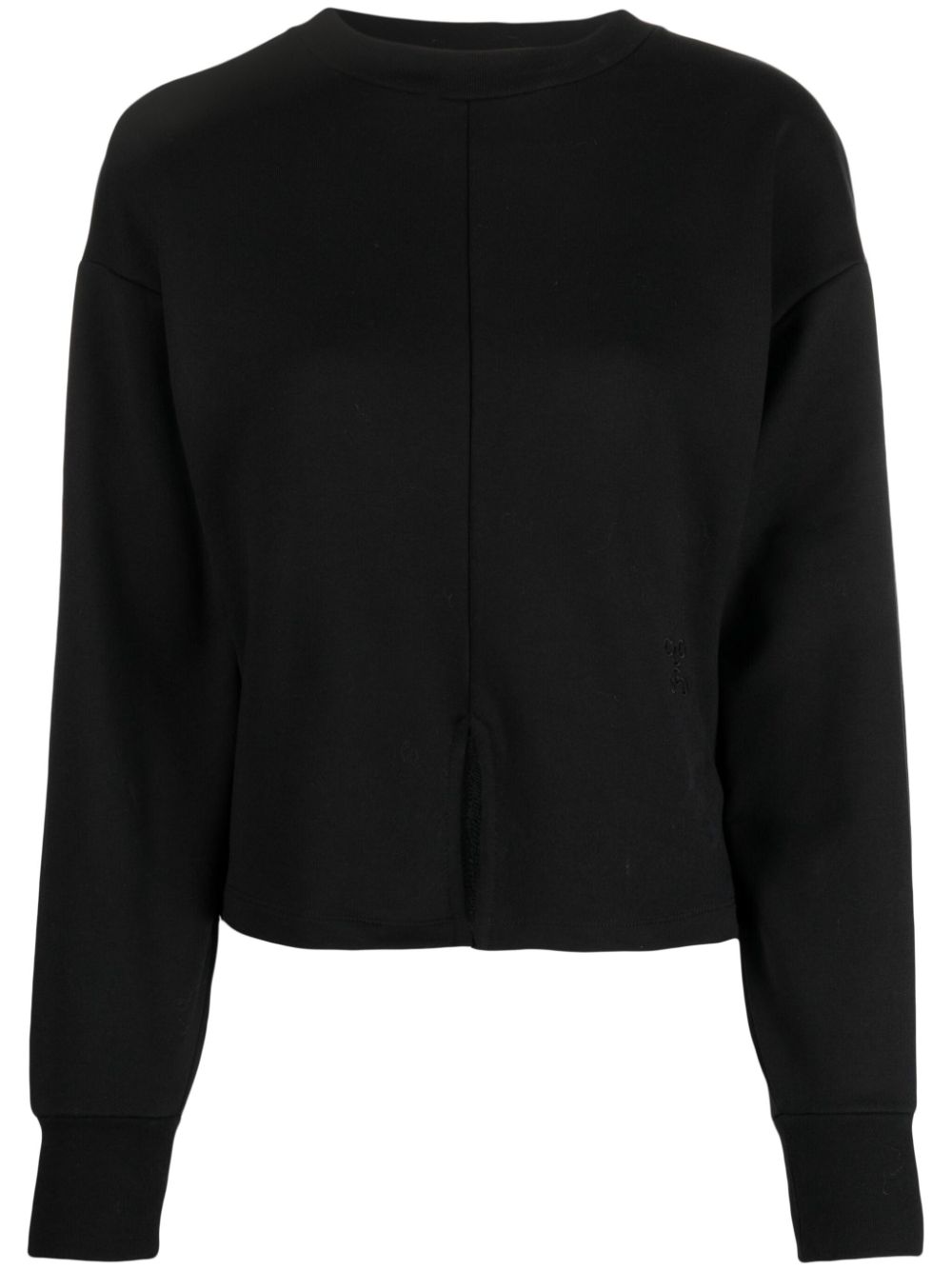 Closed Logo-embroidered Cotton Sweatshirt In Black