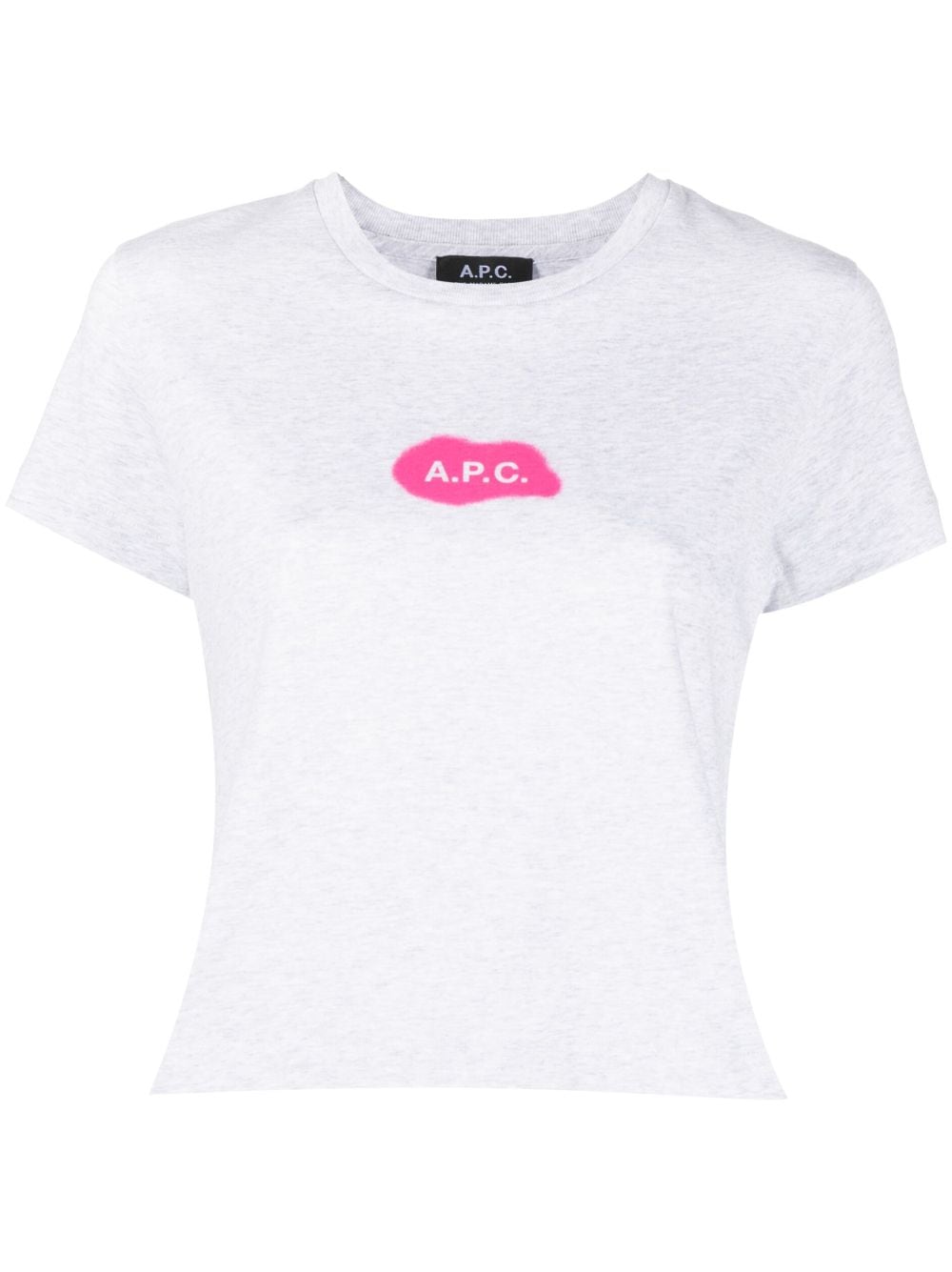 Apc Astoria Logo-print T-shirt In Grey