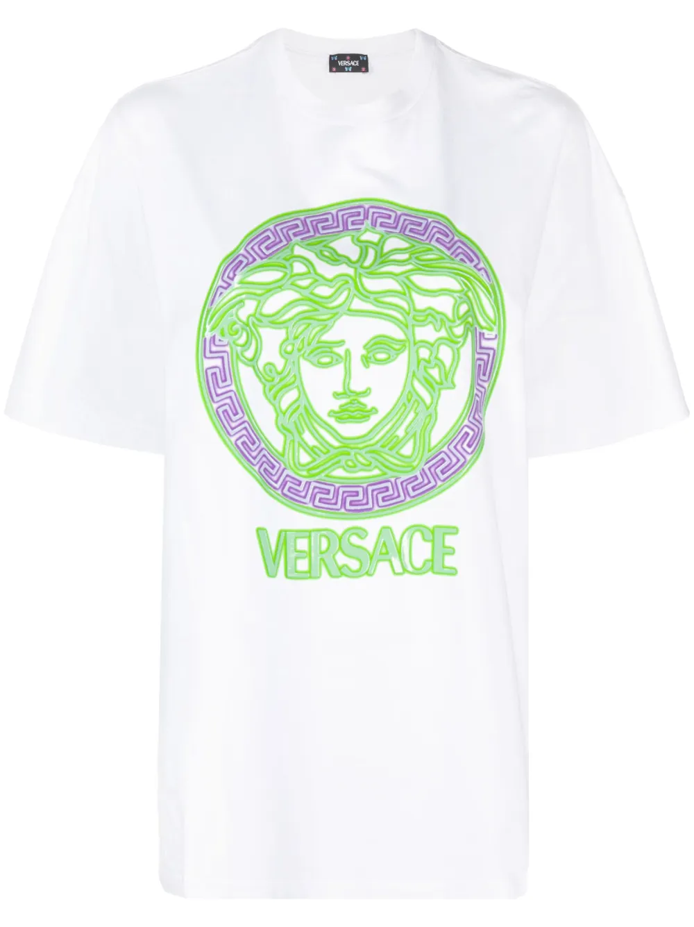 VERSACE 美杜莎贴花棉T恤