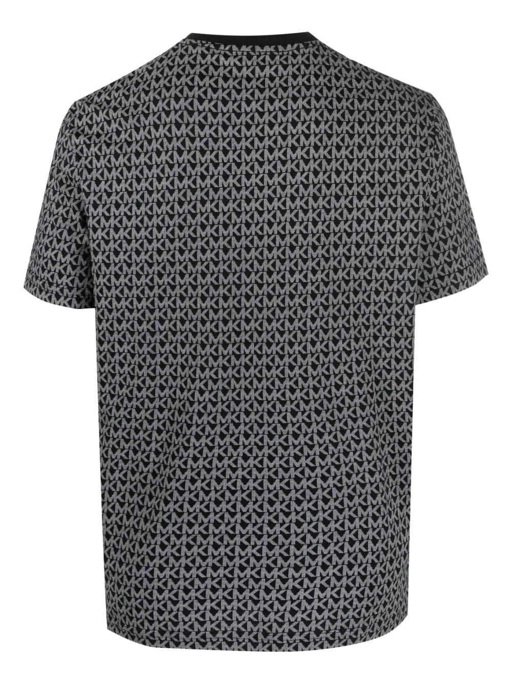 Michael Kors monogram-print cotton T-shirt - Zwart