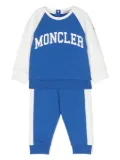 Moncler Enfant logo-print stretch-cotton tracksuit - Blue