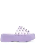 Jean Paul Gaultier x Melissa Punk Love Becky platform slides - Purple