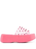 Jean Paul Gaultier x Melissa Punk Love Becky platform slides - Pink