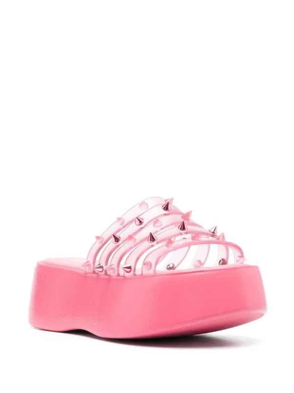 【Melissa】サンダル Becky Punk Love + Jean Paul Gaultier x Melissa Becky Punk Love PVC platform slides in purple