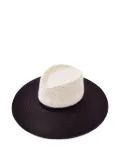 THE FREYA BRAND two-tone woven hat - White