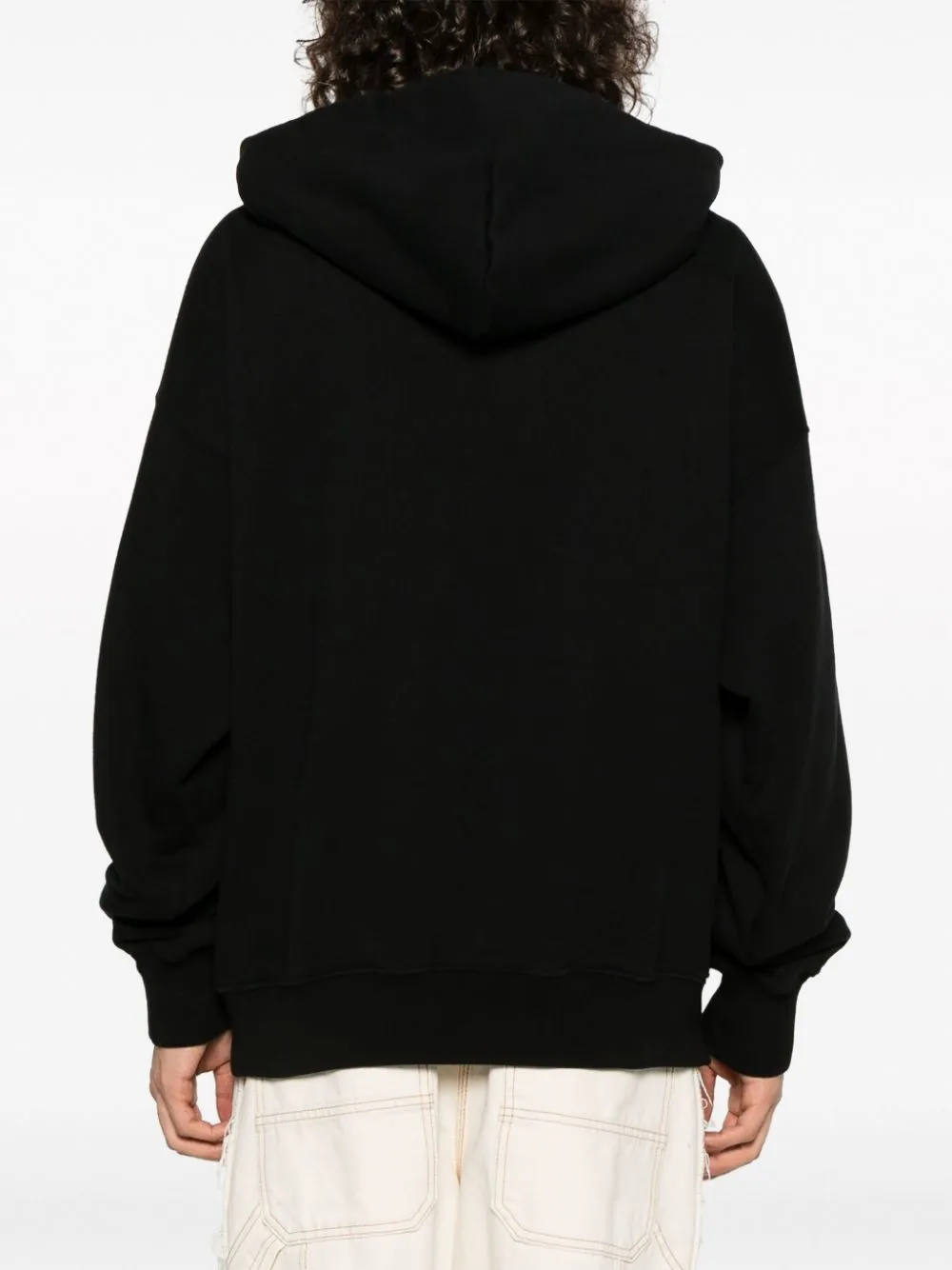 Off-White Katoenen hoodie Zwart
