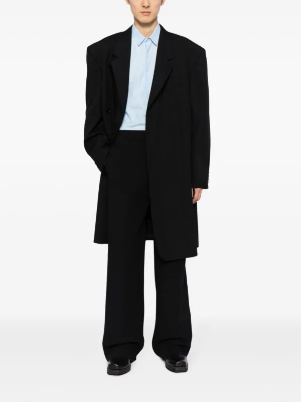 パンツ OFF WHITE FORMAL OVER WOOL TROUSERS Off-White virgin-wool Tailored Trousers | Black | FARFETCH JO